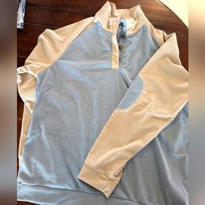 Men's curdoroy 1/4 button pullover sweater